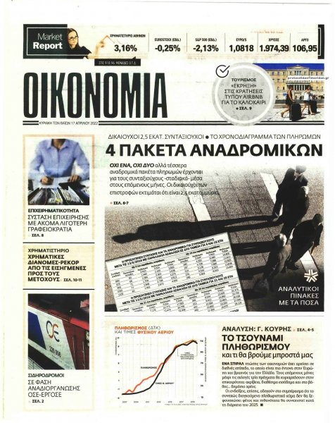 ΕΛΕΥΘΕΡΟΣ ΤΥΠΟΣ ΤΗΣ ΚΥΡΙΑΚΗΣ - ΟΙΚΟΝΟΜΙΑ