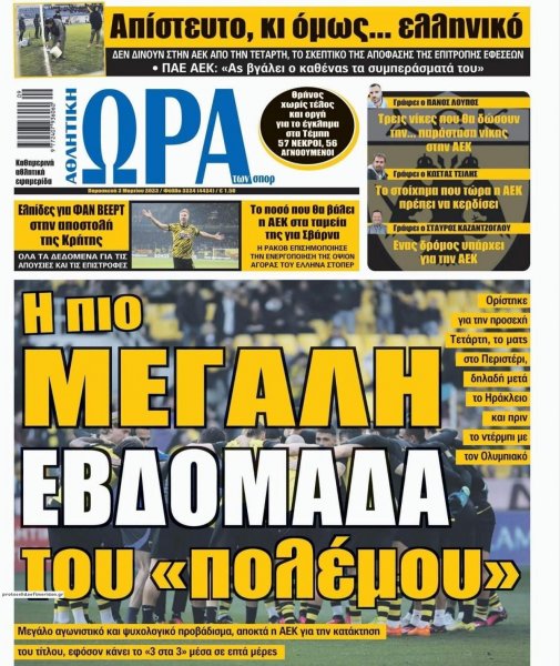 Η ώρα των Σπορ