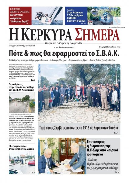 Η Κέρκυρα Σήμερα