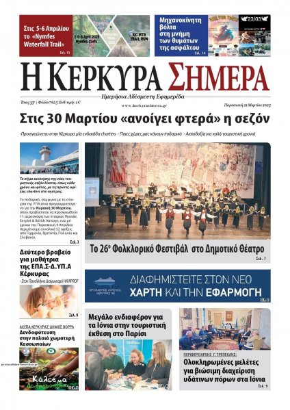 Η Κέρκυρα Σήμερα