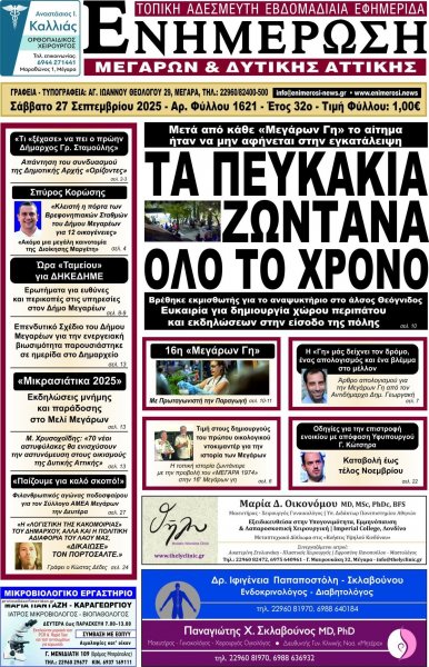 Ενημέρωση Μεγάρων Δ.Α