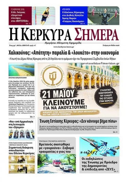 Η Κέρκυρα Σήμερα
