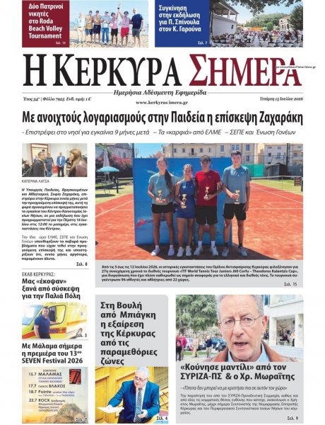 Η Κέρκυρα Σήμερα