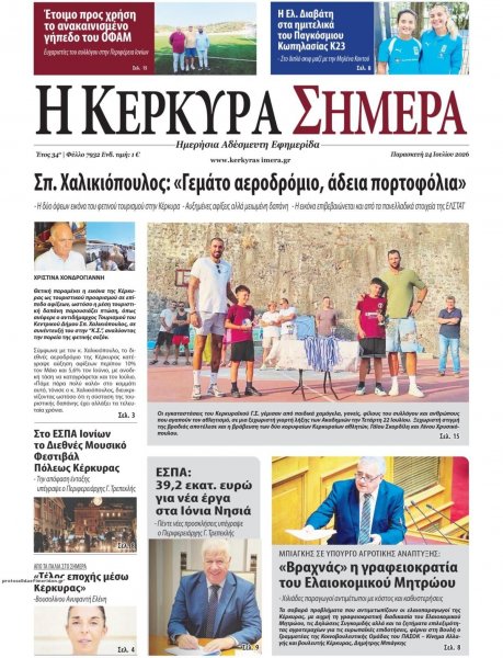Η Κέρκυρα Σήμερα
